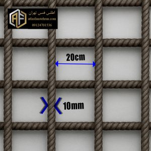 توری مش آجدار 10 میل چشمه 20*20 میلگرد A3
